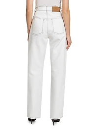 Compact Cotton Tapered Pants