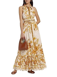 Belted Floral Shirtdress