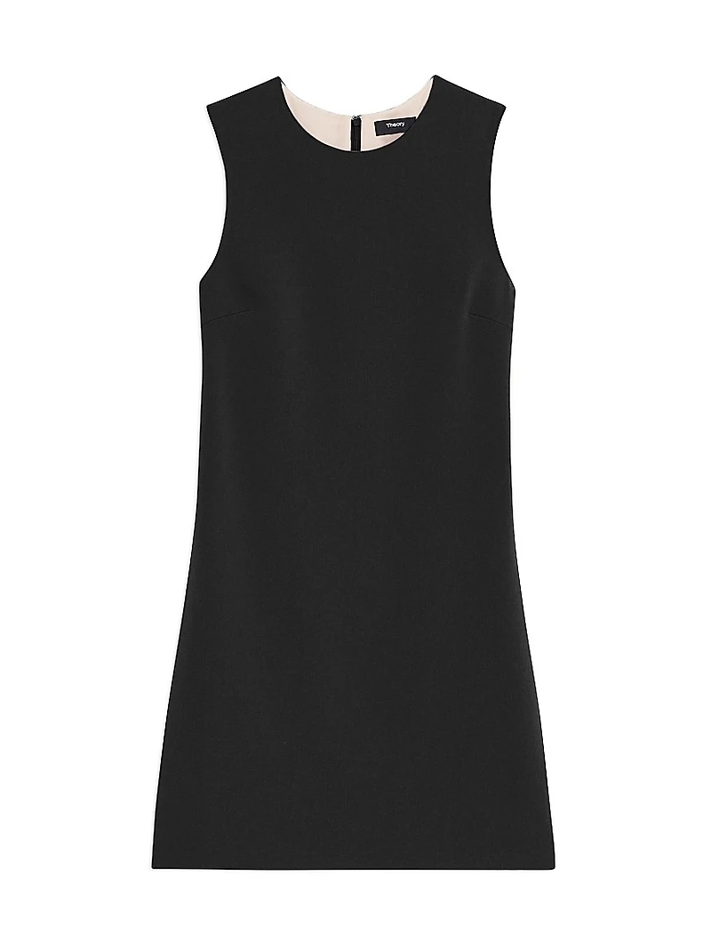 Crepe Shift Minidress