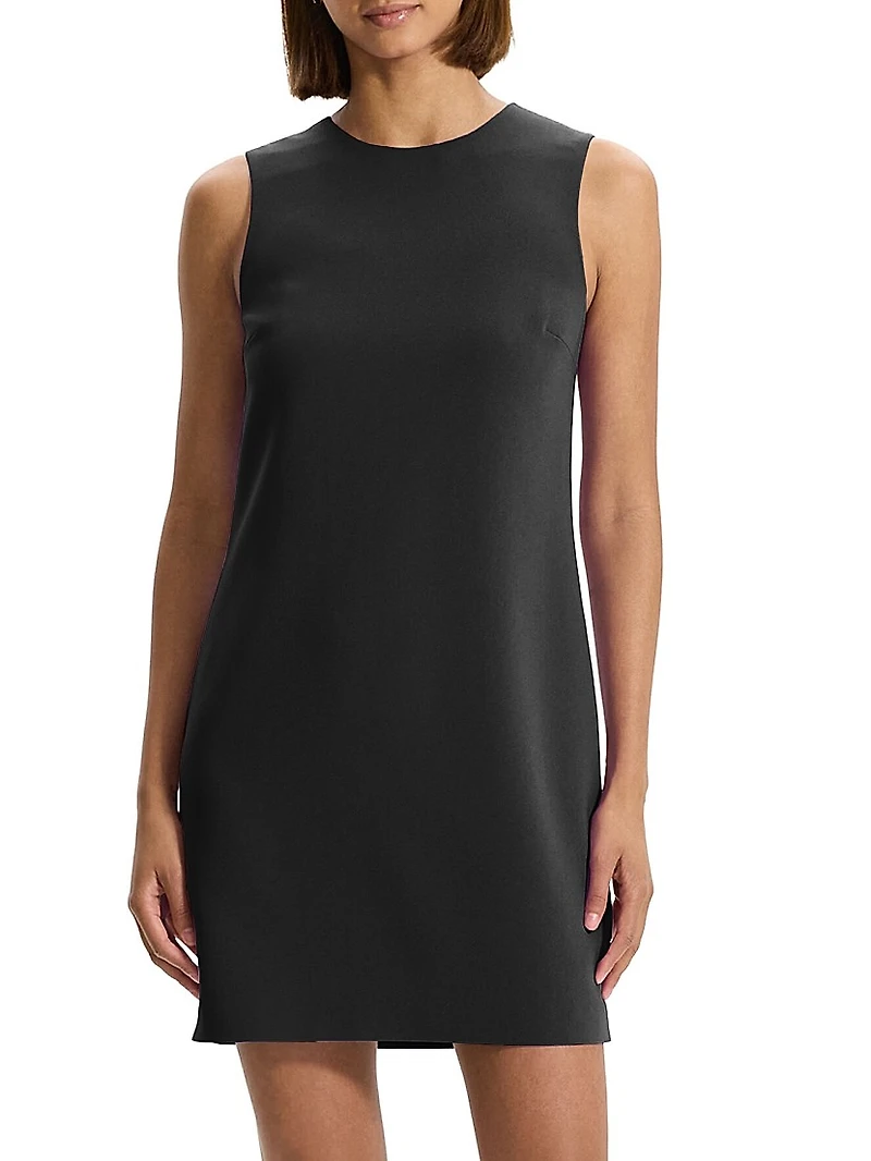 Crepe Shift Minidress