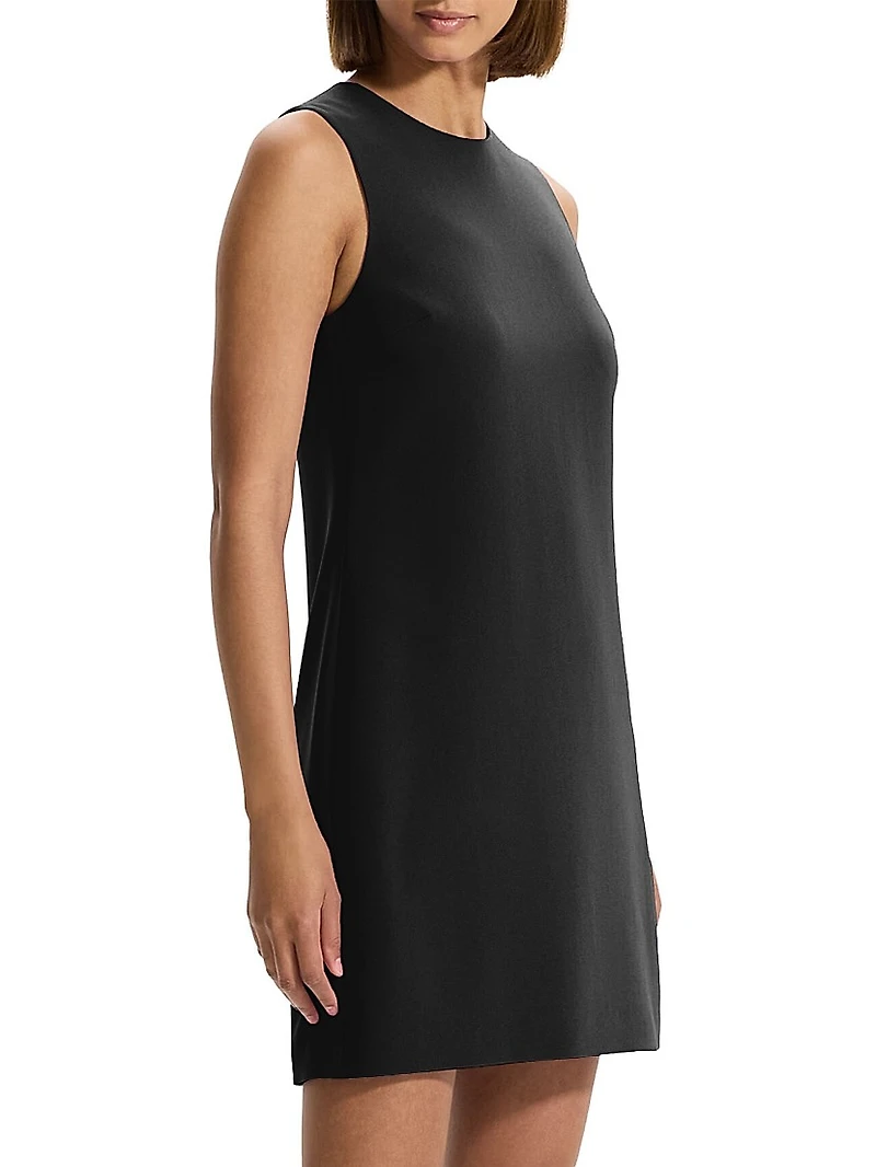 Crepe Shift Minidress