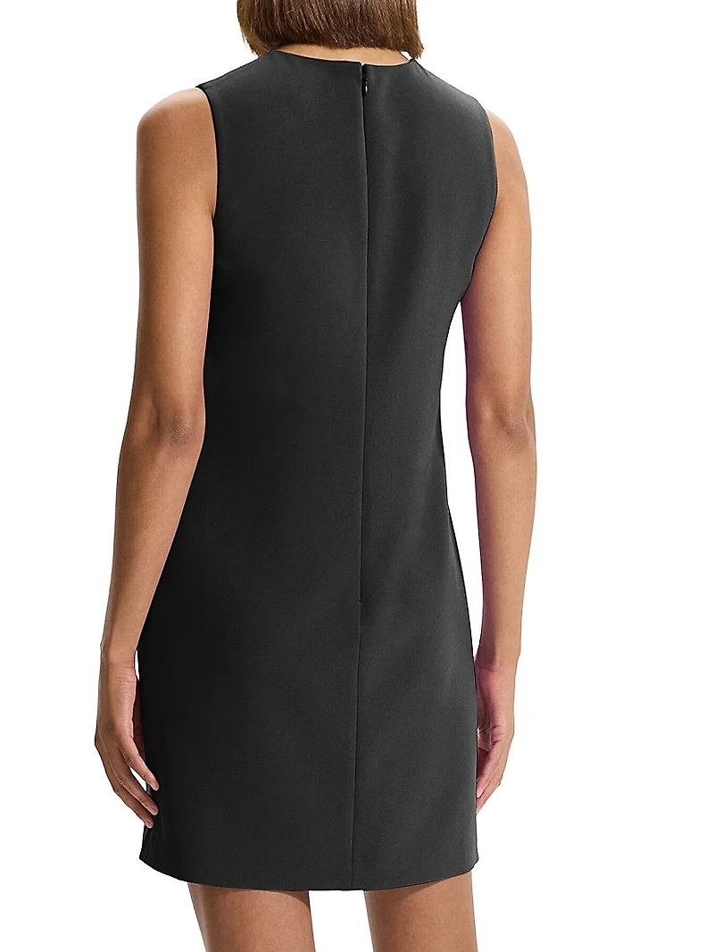Crepe Shift Minidress