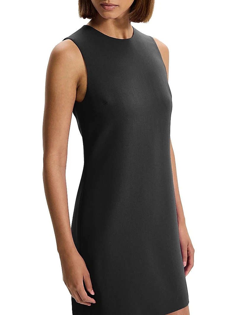 Crepe Shift Minidress