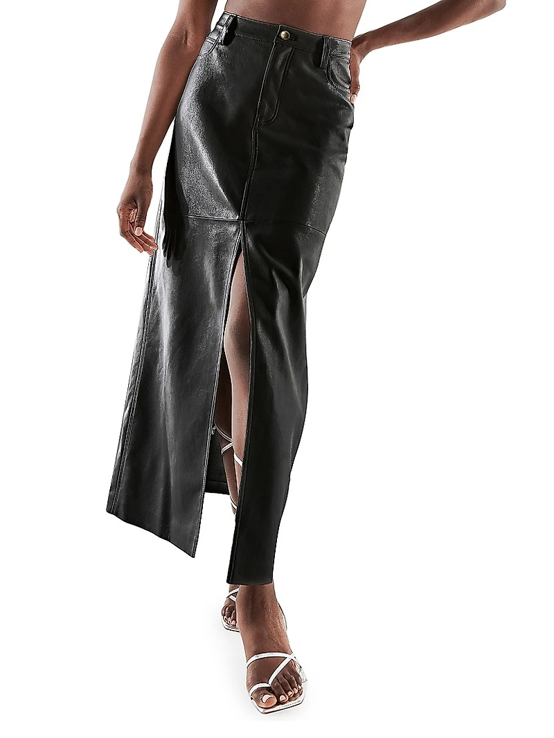 Imogen Recycled Leather Skirt