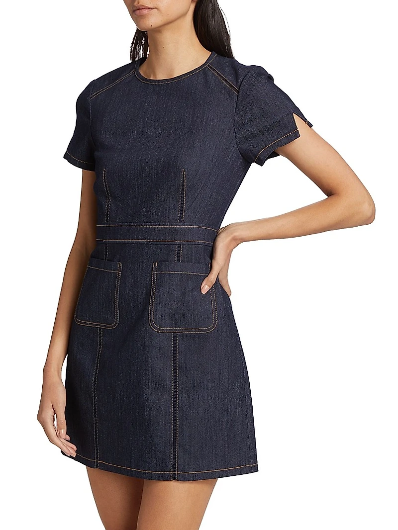 Giana Stretch Denim Minidress