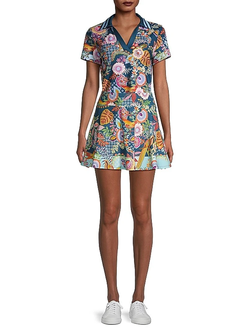 Wild Bird Floral Polo Shirt