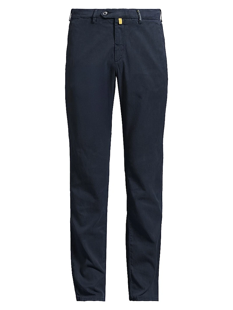 Flat-Front Chino Pants