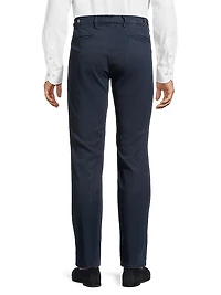 Flat-Front Chino Pants