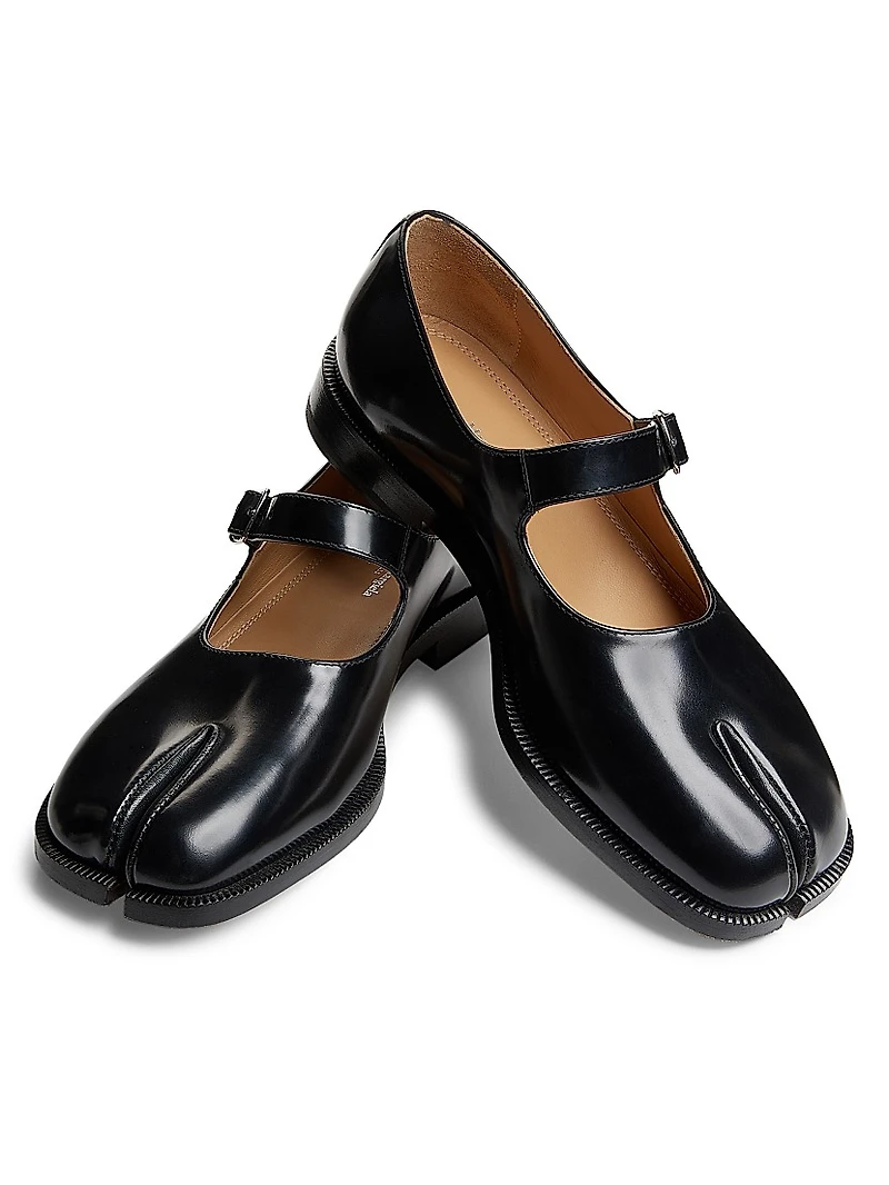 Tabi Leather Mary Janes