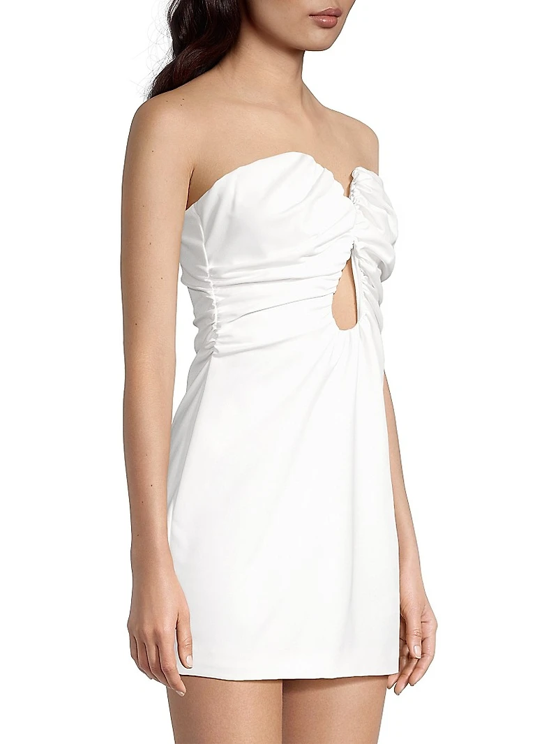 Alyson Strapless Satin Minidress
