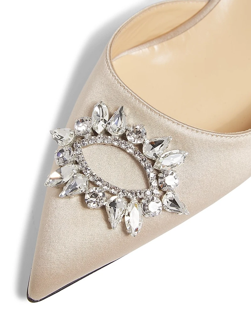Aurum 50MM Satin Slingback Pumps