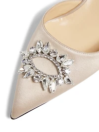 Aurum 50MM Satin Slingback Pumps