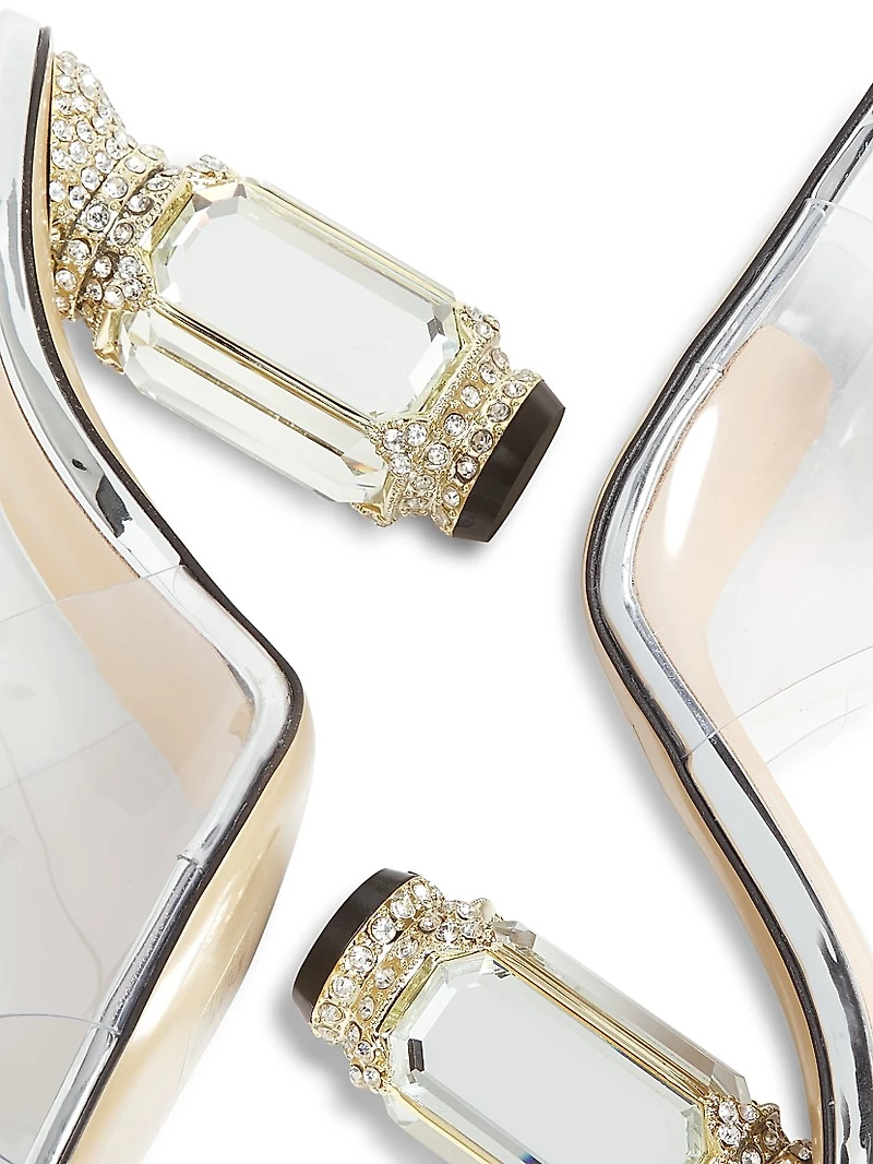 Aurum 100MM Transparent Mules