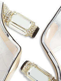 Aurum 100MM Transparent Mules