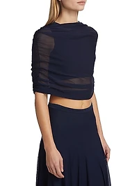 The Lyra Shirred Knit Top