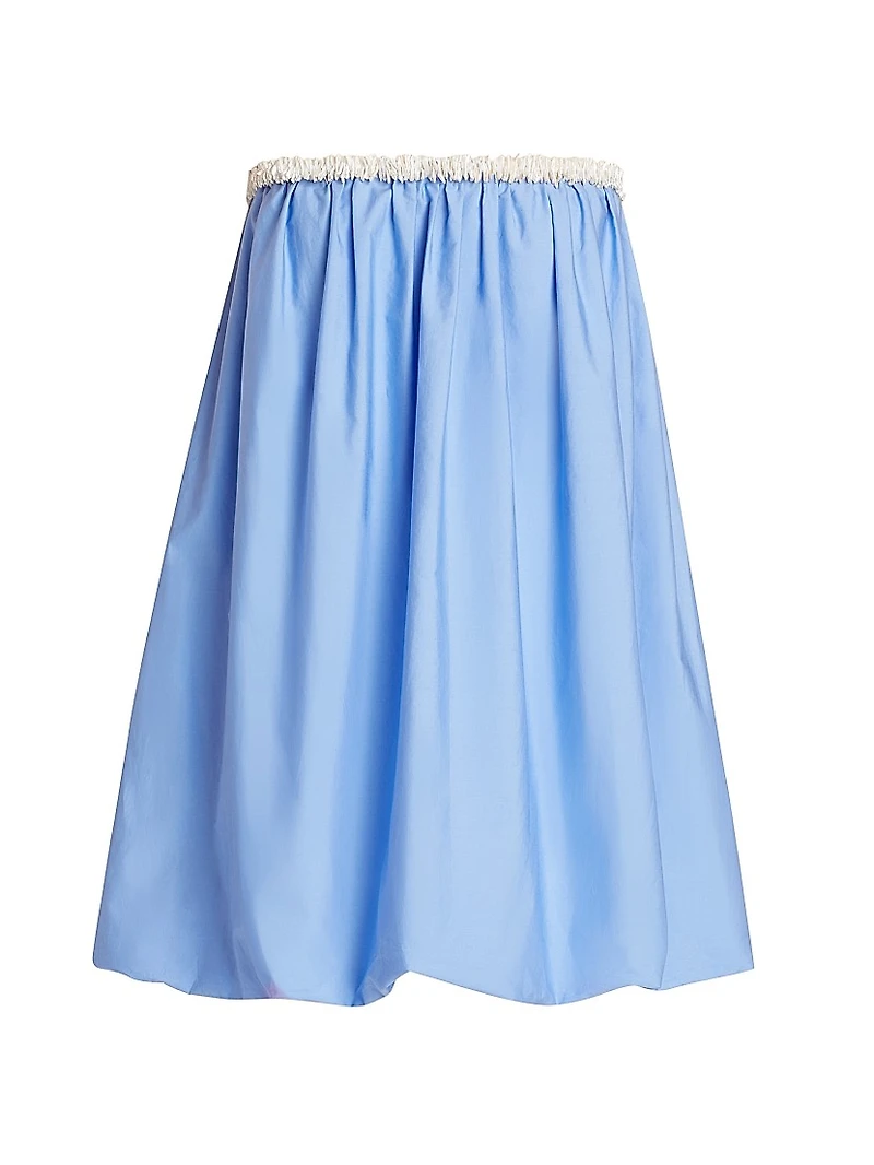 Pearl-Embellished Bubble Minidress