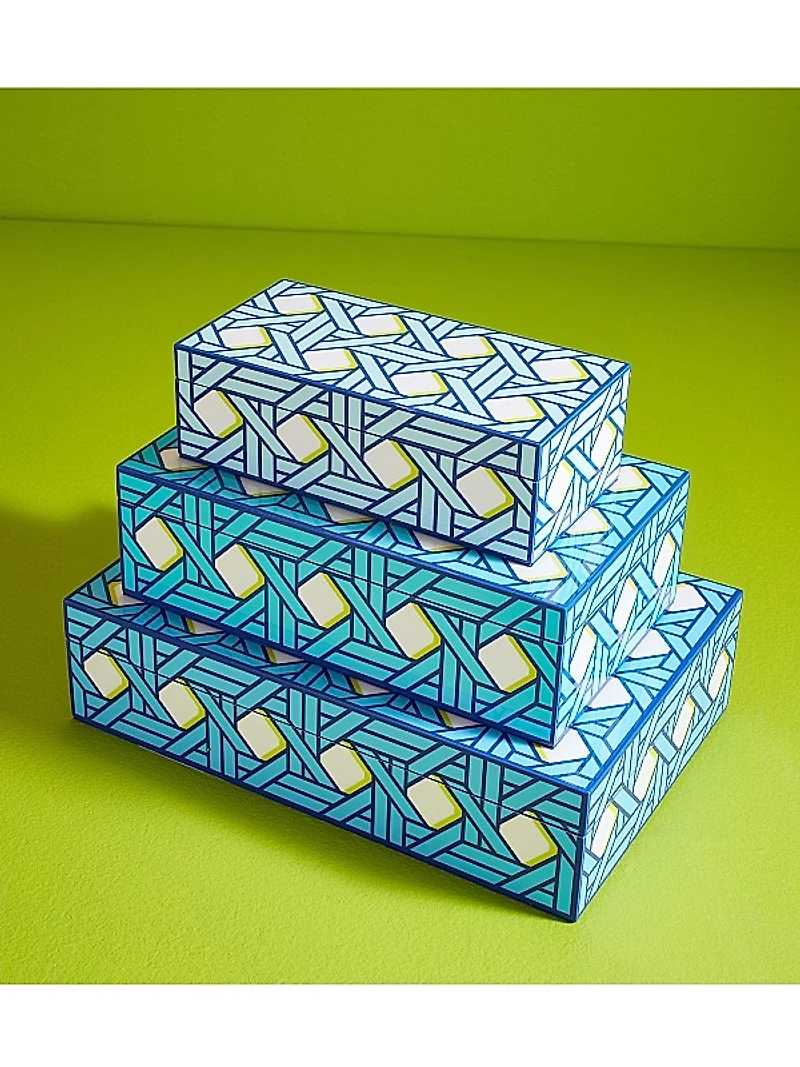 Basketweave Lacquer Box