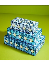 Basketweave Lacquer Box