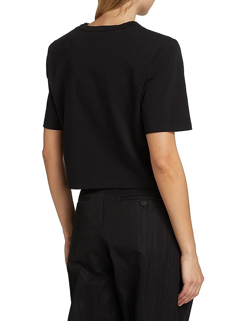 Padded Cotton Crop T-Shirt