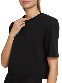 Padded Cotton Crop T-Shirt