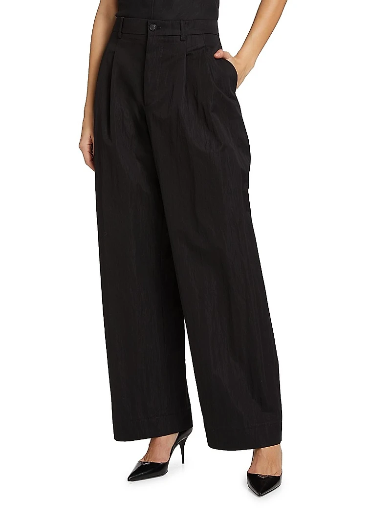 Drill Wide-Leg Chino Pants