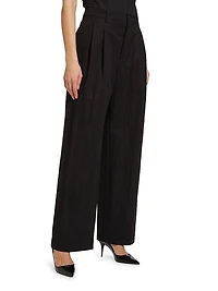 Drill Wide-Leg Chino Pants