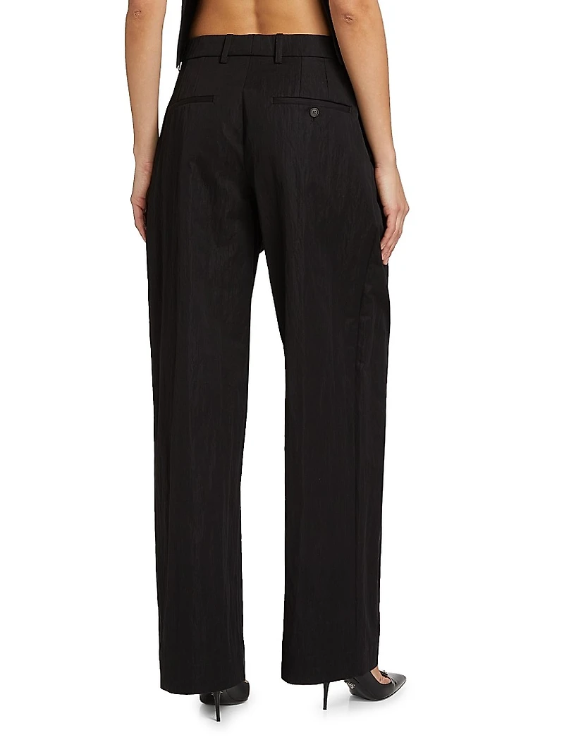 Drill Wide-Leg Chino Pants