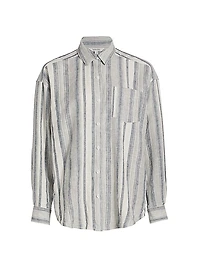 Bowen Striped Linen-Blend Shirt