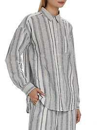 Bowen Striped Linen-Blend Shirt