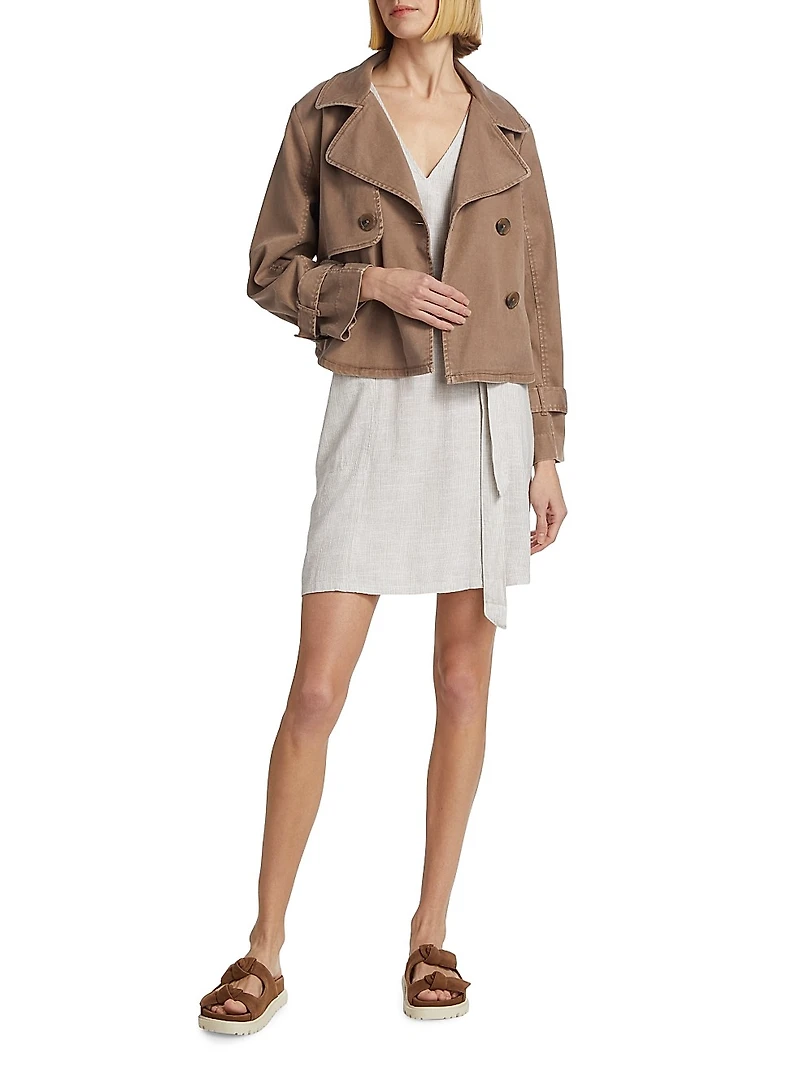 Portia Double-Breasted Crop Jacket