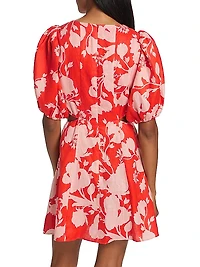 Delfina Floral Linen Minidress