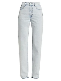 Harlow Mid-Rise Straight-Leg Jeans