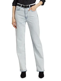 Harlow Mid-Rise Straight-Leg Jeans