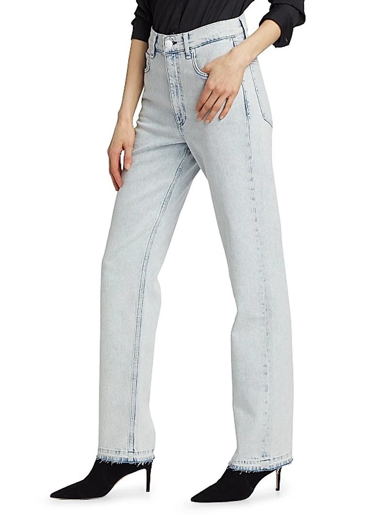 Harlow Mid-Rise Straight-Leg Jeans