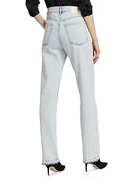 Harlow Mid-Rise Straight-Leg Jeans
