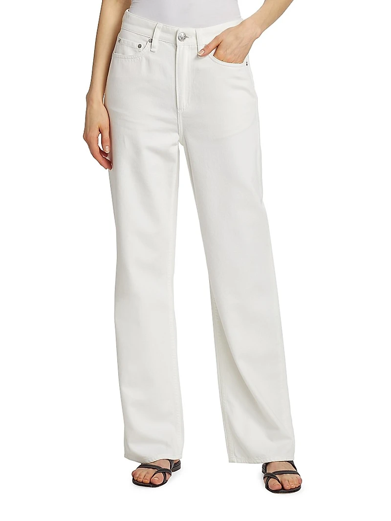 Featherweight Logan Mid-Rise Wide-Leg Jeans