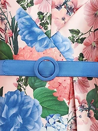 Rosemund Floral Mikado Midi-Dress