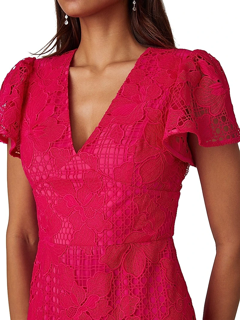 Philipa Lace Midi-Dress