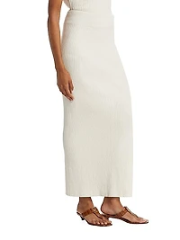 Bouclé Knit Maxi Skirt
