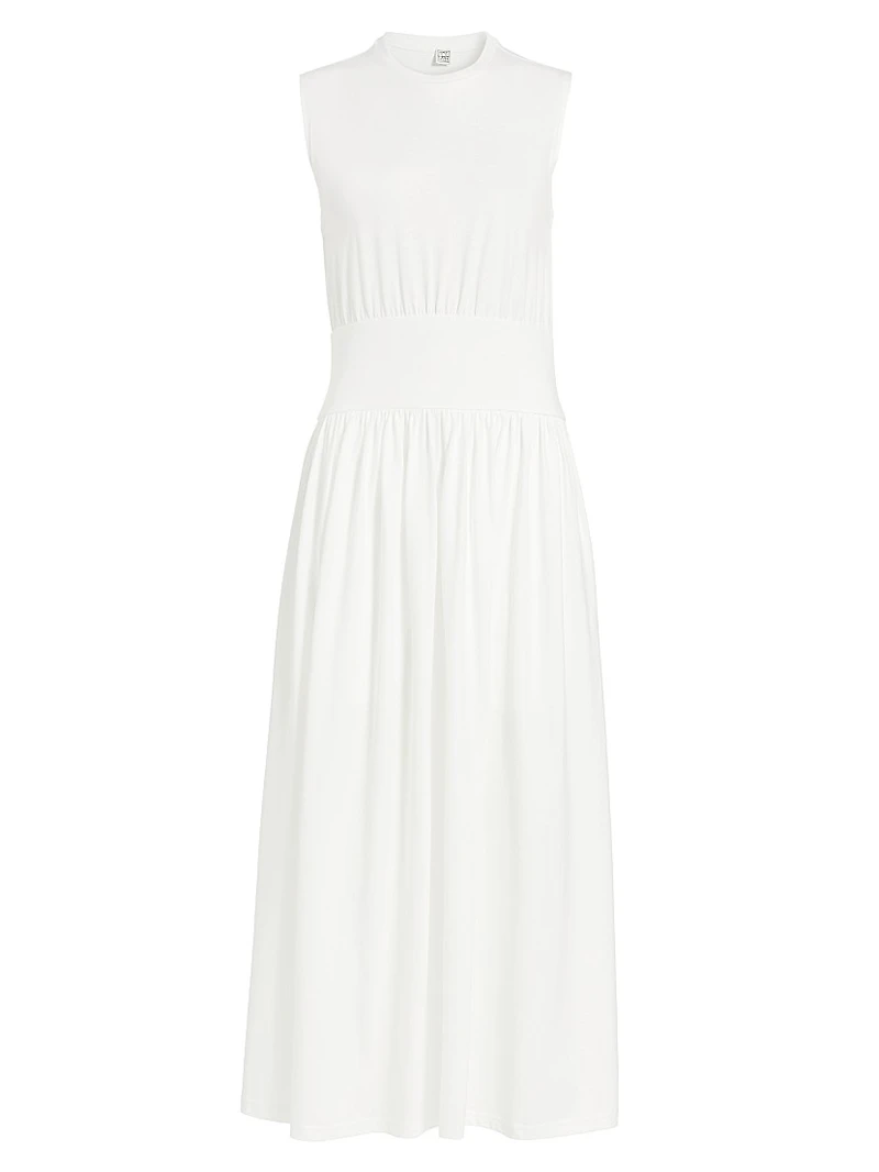 Sleeveless Cotton T-Shirt Dress