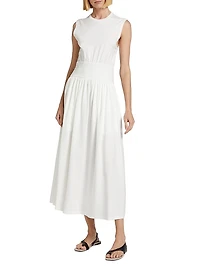 Sleeveless Cotton T-Shirt Dress