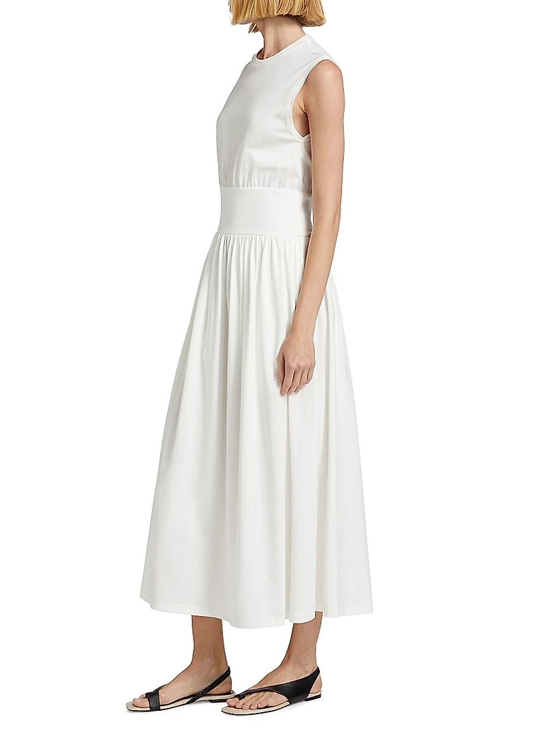 Sleeveless Cotton T-Shirt Dress