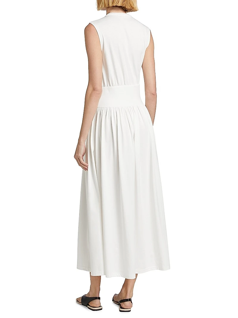 Sleeveless Cotton T-Shirt Dress