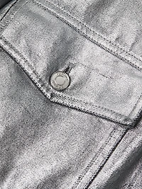 Oversized Long-Sleeve Denim Shirt