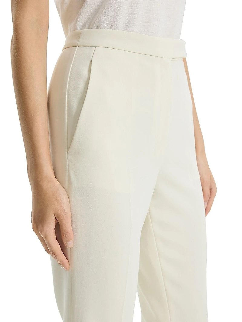 Slim High-Rise Crop Pants