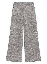Heathered Wide-Leg Pant