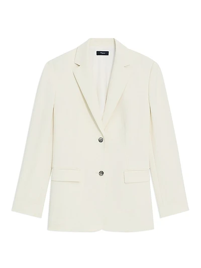 Relaxed Single-Breasted Blazer