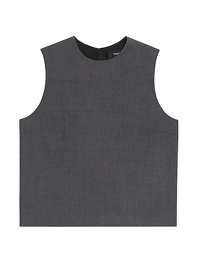 Boxy Sleeveless Shell Top