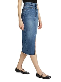 Jagger Denim Midi-Skirt