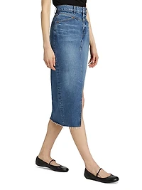 Jagger Denim Midi-Skirt